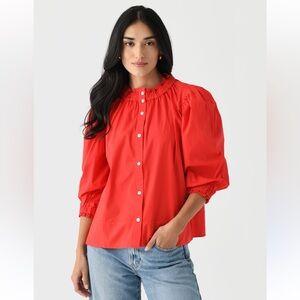 Never a‎ wallflower Button-Up Blouse size medium